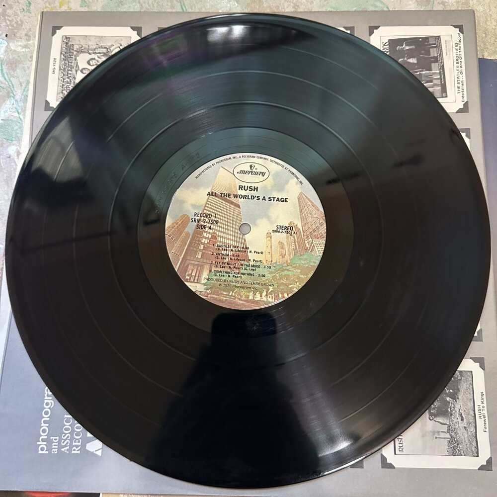 Rush All The World's A Stage Original 1976 Dbl Album LP Mercury SRM-2-7508 - Picture 6 of 6